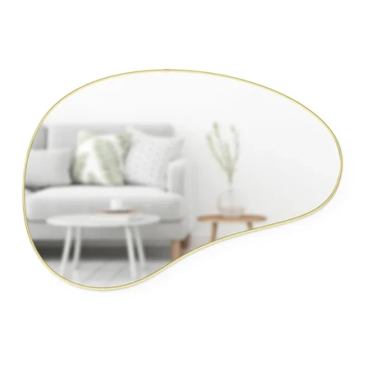 Umbra Wall Mirror HUBBA PEBBLE 24x36 Brass - Umbra - Image 6