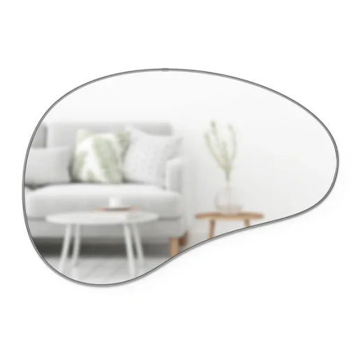 Umbra Wall Mirror HUBBA PEBBLE 24x36  Titanium - Umbra - Image 6
