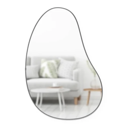 Umbra Wall Mirror HUBBA PEBBLE 24x36  Titanium - Umbra - Image 4
