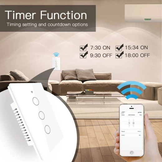 Moes Smart Curtain Switch - MOES - Image 2