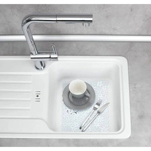 Wenko Sink Mat Flower  WHITE - Wenko - Image 5
