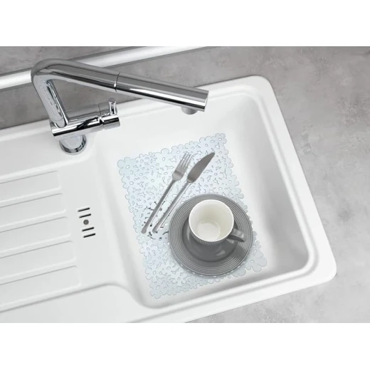 Wenko Sink Mat Flower  WHITE - Wenko - Image 4