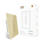 Moes Smart Light Wall Touch Switch Single Pole 220V No Neutral Wire EU Standard - MOES