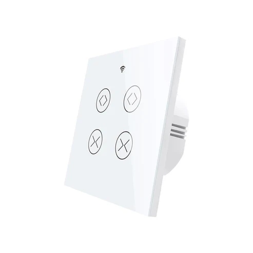 Moes Smart 2 Gang Double Curtain Blind Touch Switch Single Pole Neutral Wire Required EU Version Moes Smart 2 Gang Double Curtain Blind Touch Switch Single Pole Neutral Wire Required EU Version