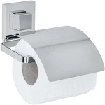 Wenko Toilet Paper Holder w Cover Turbo-Loc Quadro - Wenko
