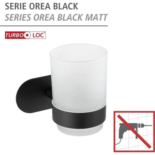 Wenko Tumbler Turbo-Loc Orea Black Matt - Taf Toys - Image 6