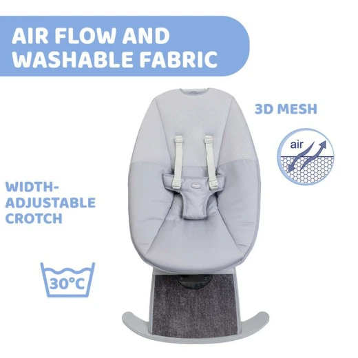 Chicco Comfy Wave Baby Bouncer Silverspring - Chicco - Image 3