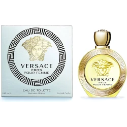 عطر إيروس بور فيم 50 مل للنساء, عطر زهري حمضي برائحة الليمون والياسمين والمسك, أنيق وثابت من فيرساتشي