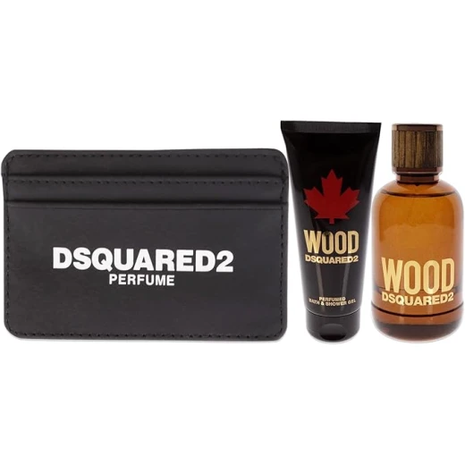 مجموعة هدايا Dsquared2 Wood For Him: ماء تواليت، جل استحمام، وحلقة مفاتيح - Dsquared2 - Image 2