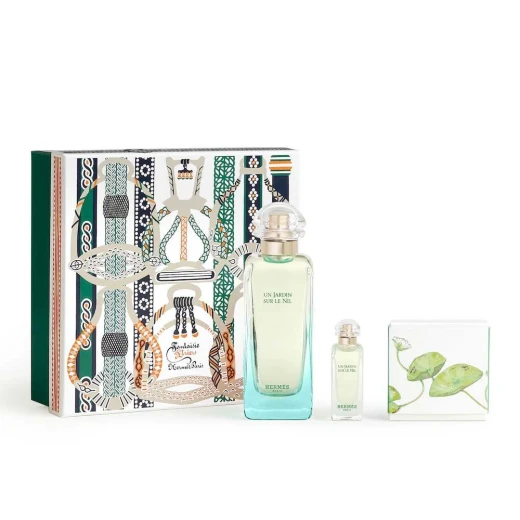 هيرميس أون جاردن سور لو نيل طقم عطر 100 مل + 7.5 مل + صابون 50 جم FEH2 هيرميس أون جاردن سور لو نيل طقم عطر 100 مل + 7.5 مل + صابون 50 جم FEH2