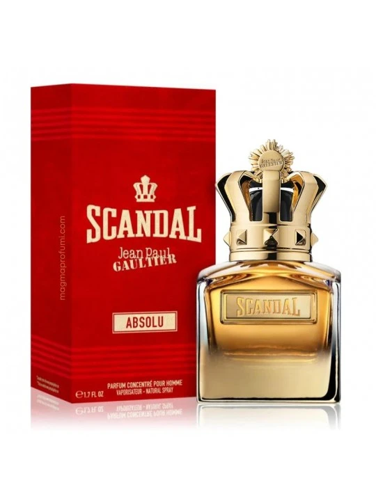 Jean Paul Gaultier Scandal Absolu Parfum for Men 50ml Intense Eau de Parfum Seductive Fragrance - Jean paul gaultier