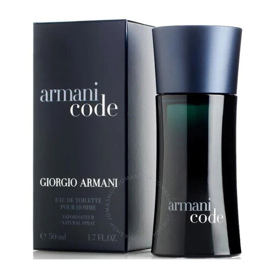 Armani Code Eau de Toilette Spray for Men 50ml Fresh Citrus and Olive Flower Fragrance - Giorgio Armani