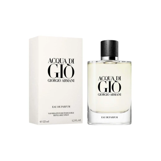 Giorgio Armani Acqua Di Gio Eau de Parfum for Men 125ml Refillable Spray Fresh Aquatic Fragrance Giorgio Armani Acqua Di Gio Eau de Parfum for Men 125ml Refillable Spray Fresh Aquatic Fragrance
