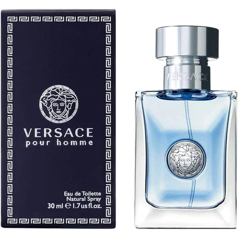 عطر فيرساتشي بور هوم أو دو تواليت للرجال 100 مل, رائحة خشبية منعشة مع الأرز والياسمين والمسك, كلاسيكي وأنيق ورجولي - فيرساتشي