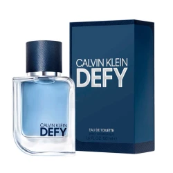 Calvin Klein Defy Eau de Toilette 50ml: Experience the Woody Aromatic Fragrance for Men. Perfect for Daily Wear, This Classic Scent Embodies Modern Masculinity and Confidence.