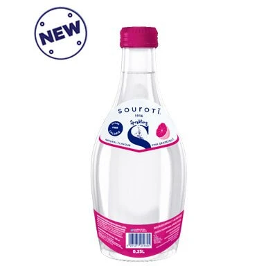 Souroti Pink Grapefruit Carbonated Natural Mineral Water 250ml Souroti Pink Grapefruit Carbonated Natural Mineral Water 250ml