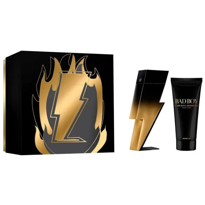 Carolina Herrera Bad Boy Extreme Gift Set for Men Woody Aromatic Fragrance 100ml Eau de Parfum and Shower Gel - Carolina Herrera