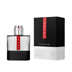 Prada Luna Rossa Carbon 100ml EDT for Men | Mineral Fougere with Lavender, Bergamot & Amber