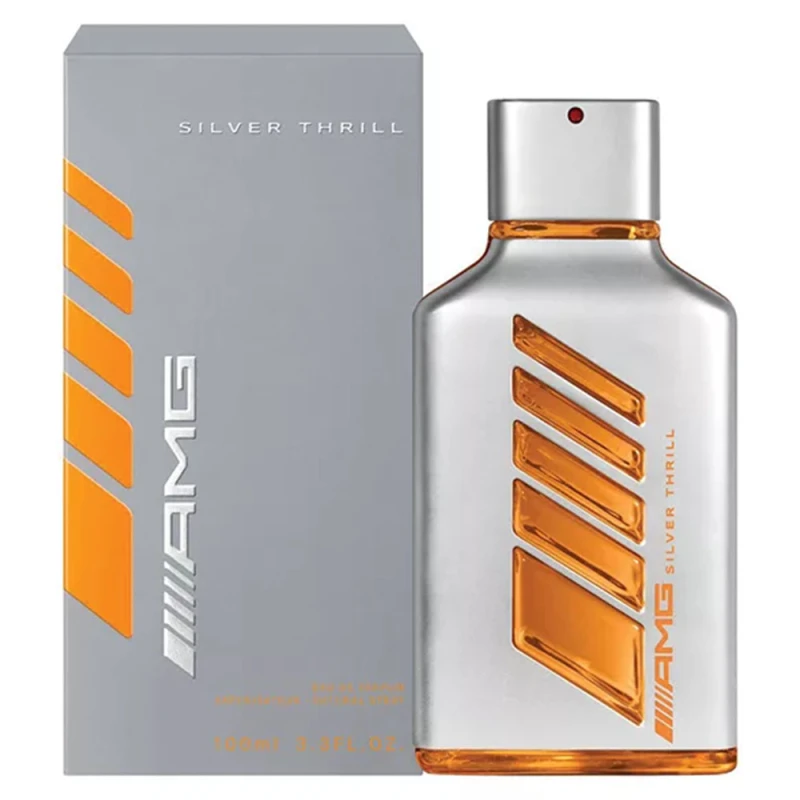 Mercedes Benz AMG Silver Eau de Parfum for Men 100ml Long Lasting Cologne Fragrance - mercedes benz
