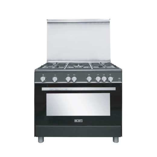 Elba Essential 90cm Gas Cooker: Five-Burner Cooktop with Gas Oven, Offering Efficient and Powerful Cooking Performance. Perfect for Diverse Culinary Needs, Combining Style and Functionality for Modern Kitchens. Elba Essential 90cm Gas Cooker: Five-Burner Cooktop with Gas Oven, Offering Efficient and Powerful Cooking Performance. Perfect for Diverse Culinary Needs, Combining Style and Functionality for Modern Kitchens.