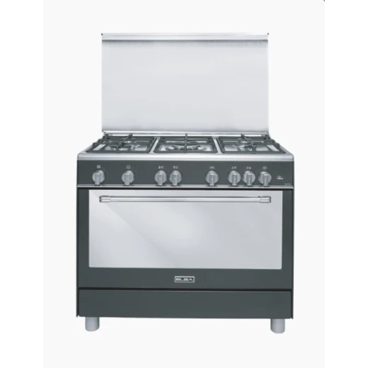Elba 90cm Black Stainless Steel Gas Cooker: Enhance Your Kitchen with Efficient and Stylish Cooking. Featuring high-performance burners and a sleek design, this cooker is perfect for any modern kitchen. Experience the ultimate in cooking convenience and superior performance with Elba. Elba 90cm Black Stainless Steel Gas Cooker: Enhance Your Kitchen with Efficient and Stylish Cooking. Featuring high-performance burners and a sleek design, this cooker is perfect for any modern kitchen. Experience the ultimate in cooking convenience and superior performance with Elba.