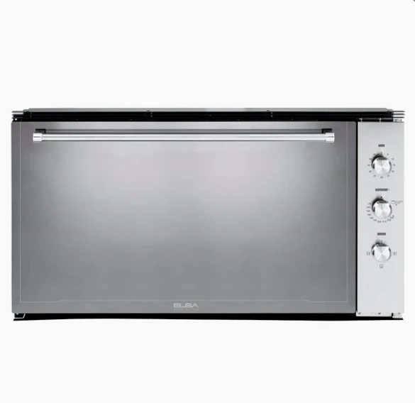 Elba 90cm Stainless Steel Gas Oven: Rotisserie, Dual Fans for Even Cooking. Ideal for Baking & Roasting. High-Performance Gas Oven with Stainless Steel Finish. - ELBA