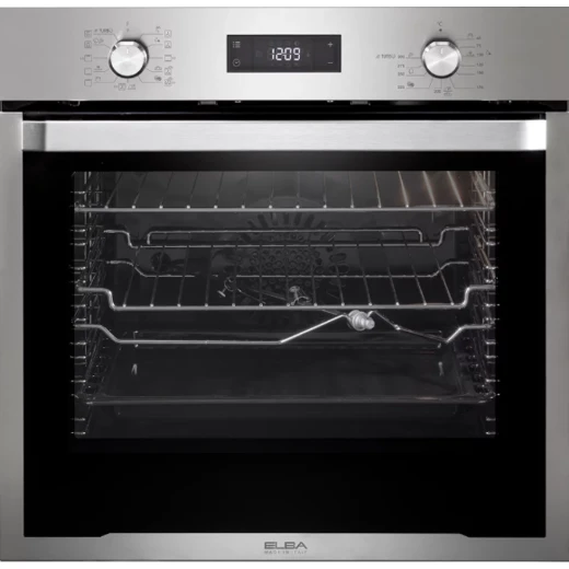 Elba Electric Built-in Oven: 11 Multifunctions, Rapid Preheating, and Convection for Modern Kitchens. Includes Grill, Steam Cleaning, and Easy Operation for Simplified Cooking. Elba Electric Built-in Oven: 11 Multifunctions, Rapid Preheating, and Convection for Modern Kitchens. Includes Grill, Steam Cleaning, and Easy Operation for Simplified Cooking.
