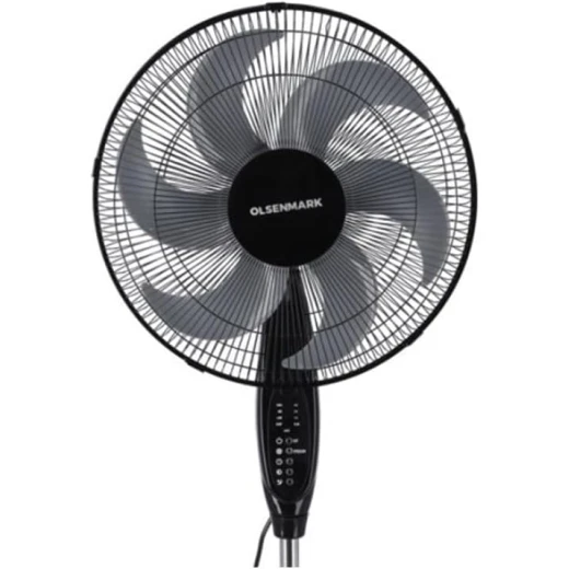 Olsenmark OMF1793 16 inch Classic Stand Fan - 3 Speed 6 Leaf Blade with Remote Control - olsenmark - Image 3