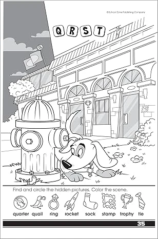 School Zone - Learn The Alphabet Workbook - Ages 4 to 6, Preschool, Kindergarten, Letter Sounds, Uppercase & Lowercase Letters, Tracing, and More (School Zone Little Get Ready!™ Book Series) - Image 4