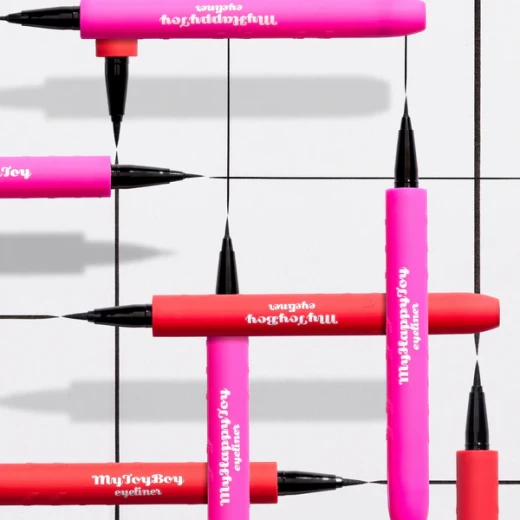 Di kit My Happy Toy Eyeliner 52 Intense Black Matte Finish Eye Makeup Set, Long Lasting, Water Resistant, Smudge Proof, Extra Fine Tip for Precise Application, 16 Hour Wear - Di kit - Image 3