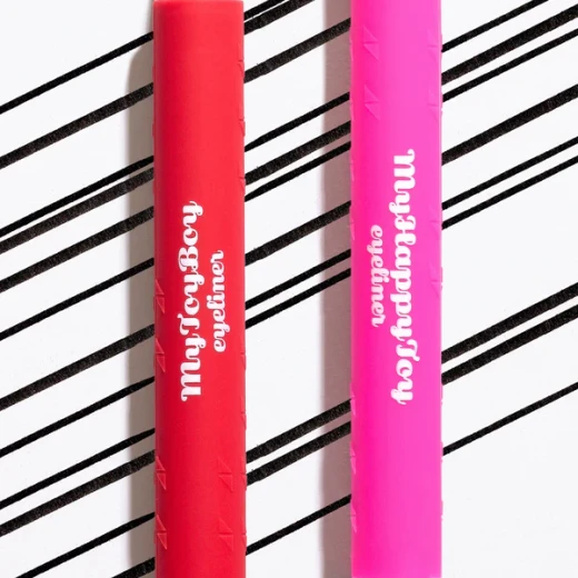 Di kit My Happy Toy Eyeliner 52 Intense Black Matte Finish Eye Makeup Set, Long Lasting, Water Resistant, Smudge Proof, Extra Fine Tip for Precise Application, 16 Hour Wear - Di kit - Image 2