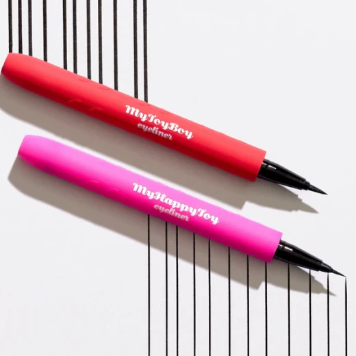 Di kit My Happy Toy Eyeliner 52 Intense Black Matte Finish Eye Makeup Set, Long Lasting, Water Resistant, Smudge Proof, Extra Fine Tip for Precise Application, 16 Hour Wear - Di kit - Image 5