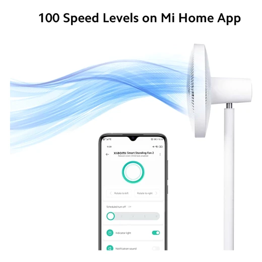 مروحة شاومي Mi BHR4828GL الذكية 39 بوصة 15 وات بيضاء - شاومي - Image 3