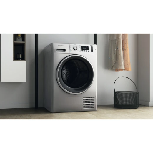 Whirlpool Condenser Dryer Heat Pump 8kg A+ Fresh Care Silver-FFT M11 8X1SBS GCC - ‎Whirlpool - Image 3