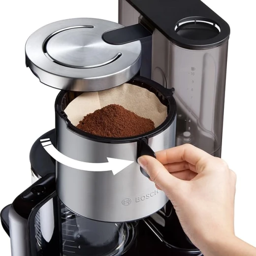Bosch TKA8633 Coffee Maker - Coffee Makers (freestanding, Drip Coffee Maker, Coffee, Black, Stainless Steel, 50/60 Hz, CE, ROSTEST, VDE) - BOSCH - Image 5