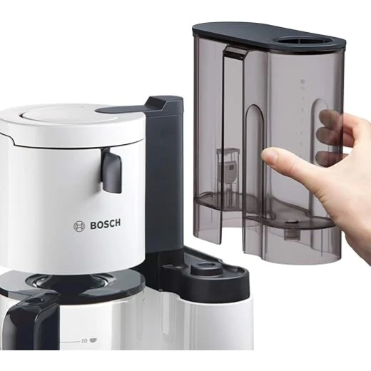 Bosch Styline TKA8011 Filter Coffee Maker, Aroma Sensor, 1.25 Litre Glass Jug, 10-15 Cups, Automatic Shut-off, Descaling System, Drip Proof, Adjustable Filter Holder, 1160 - BOSCH - Image 3