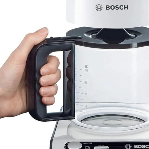 Bosch Styline TKA8011 Filter Coffee Maker, Aroma Sensor, 1.25 Litre Glass Jug, 10-15 Cups, Automatic Shut-off, Descaling System, Drip Proof, Adjustable Filter Holder, 1160 - BOSCH - Image 4