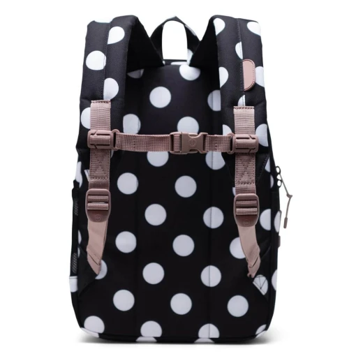 Herschel Heritage Youth Backpack - Polka Dot Black and White/Ash Rose - Herschel - Image 3