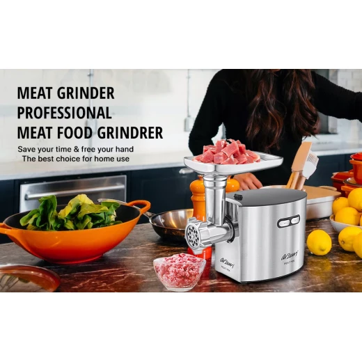 Arzum Meat Mix Meat Grinder 1500 Watts 3 Functions Stainless Steel 3 Discs Silver Color - Arzum - Image 9