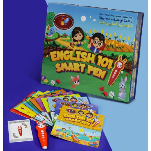 القلم الناطق باللغة الإنجليزية مع 12 كتابا القلم الناطق باللغة الإنجليزية مع 12 كتابا