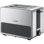 Bosch Compact Toaster, Defrosting/Crushing Function, 1050 W, Stainless Steel/Black & WMF Lono Sandwich Maker, for 2 Standard or XXL Toasts, 2-Level Height Adjustment, Matte Stainless Steel - BOSCH