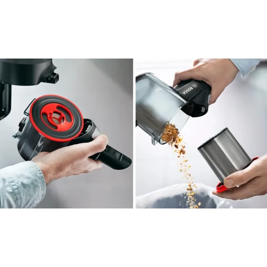 Bosch Unlimited 7 Rechargeable Vacuum Cleaner – Black, TurboSpin Motor, LED Brush, 2 Removable Batteries, 18V Power for ALL System, 10-Year Warranty - BOSCH - Image 12