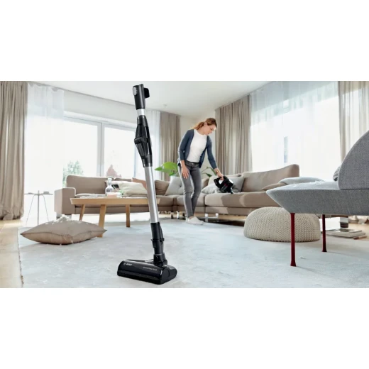 Bosch Unlimited 7 Rechargeable Vacuum Cleaner – Black, TurboSpin Motor, LED Brush, 2 Removable Batteries, 18V Power for ALL System, 10-Year Warranty - BOSCH - Image 17