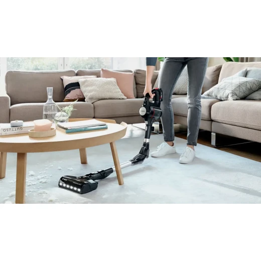 Bosch Unlimited 7 Rechargeable Vacuum Cleaner – Black, TurboSpin Motor, LED Brush, 2 Removable Batteries, 18V Power for ALL System, 10-Year Warranty - BOSCH - Image 11