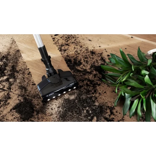 Bosch Unlimited 7 Rechargeable Vacuum Cleaner – Black, TurboSpin Motor, LED Brush, 2 Removable Batteries, 18V Power for ALL System, 10-Year Warranty - BOSCH - Image 5