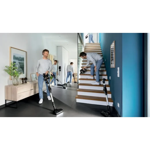 Bosch Unlimited 7 Rechargeable Vacuum Cleaner – Black, TurboSpin Motor, LED Brush, 2 Removable Batteries, 18V Power for ALL System, 10-Year Warranty - BOSCH - Image 4