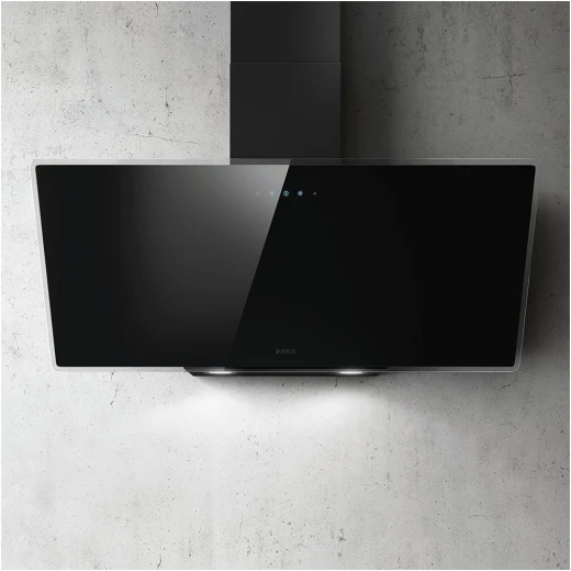 Elica Shire Bl/a/90 Wall Hood Cm. 90 - Black Glass Elica Shire Bl/a/90 Wall Hood Cm. 90 - Black Glass