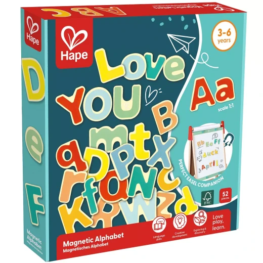 Hape Magnetic Letters 52 Pieces Hape Magnetic Letters 52 Pieces