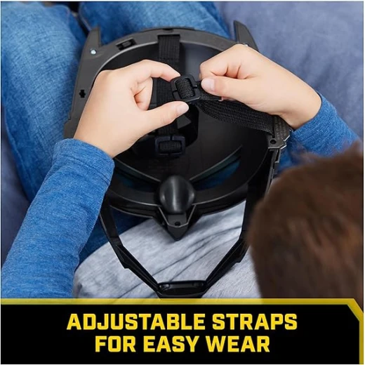 DC Comics, Armor-Up Batman Mask with Visor, 15+ Sounds & Phrases, Lights, Super Hero Costume, Kids Roleplay for Boys and Girls Ages 4+ - DC Superhero - Image 4