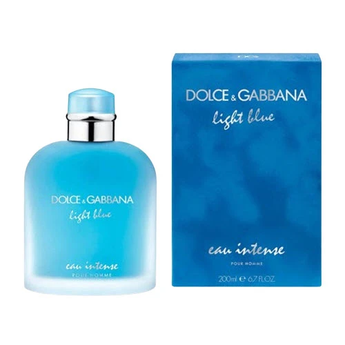 Dolce & Gabbana Light Blue Intense Eau de Parfum for Men 200ml Refreshing Zest Fragrance